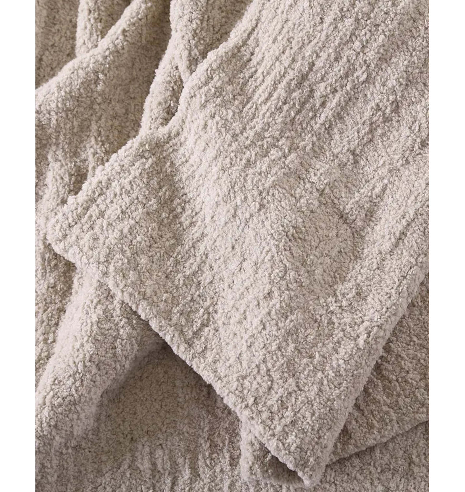 Ribbed Throw Blanket, Taupe