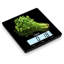 Balance de cuisine en verre trempé 22 lb (10 kg) avec horloge, jauge de température et d'humidité Touch III