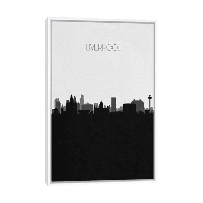 Liverpool, United Kingdom City Skyline by Ayse Deniz Akerman - Print on Canvas