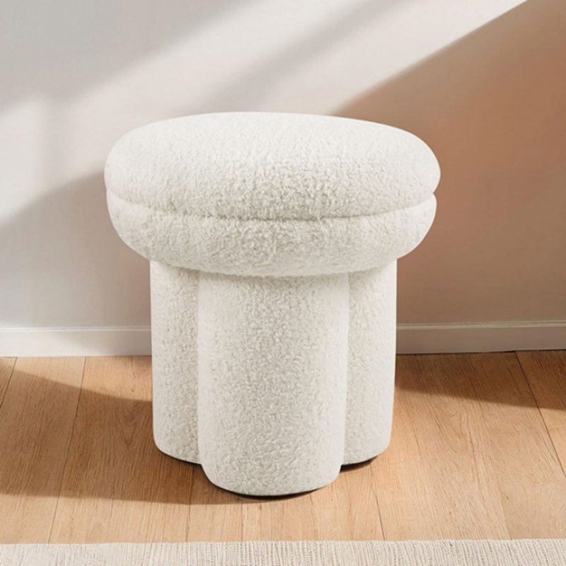 Tabouret Nate, Blanc