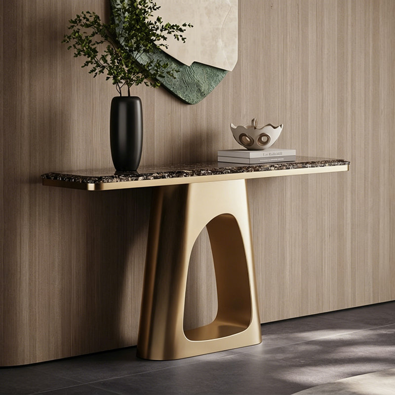 Console de hall d'entrée de luxe Italian Light, 33.5" H x 39.4" W x 13.8" D