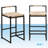 Damie Counter Stool with Metal Frame