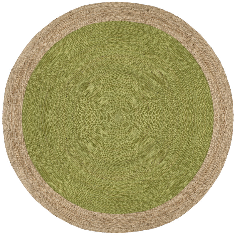 Vicksburg Natural Fiber Hand Woven Jute Solid Color Rug, Round 10'