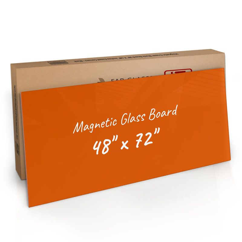 Tableau magnétique mural en verre Bojorquez, Pêche, 48 po x 72 po
