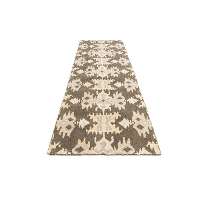 Tapis de couloir olive Oberlin