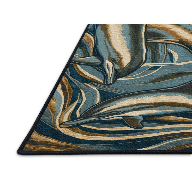 Machine Washable Nature Gray Area Rug