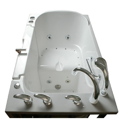 52'' x 32'' Fiberglass Bathtub with Faucet