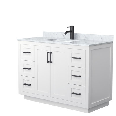 Miranda 48" Freestanding Single Bathroom Vanity with Marble Top