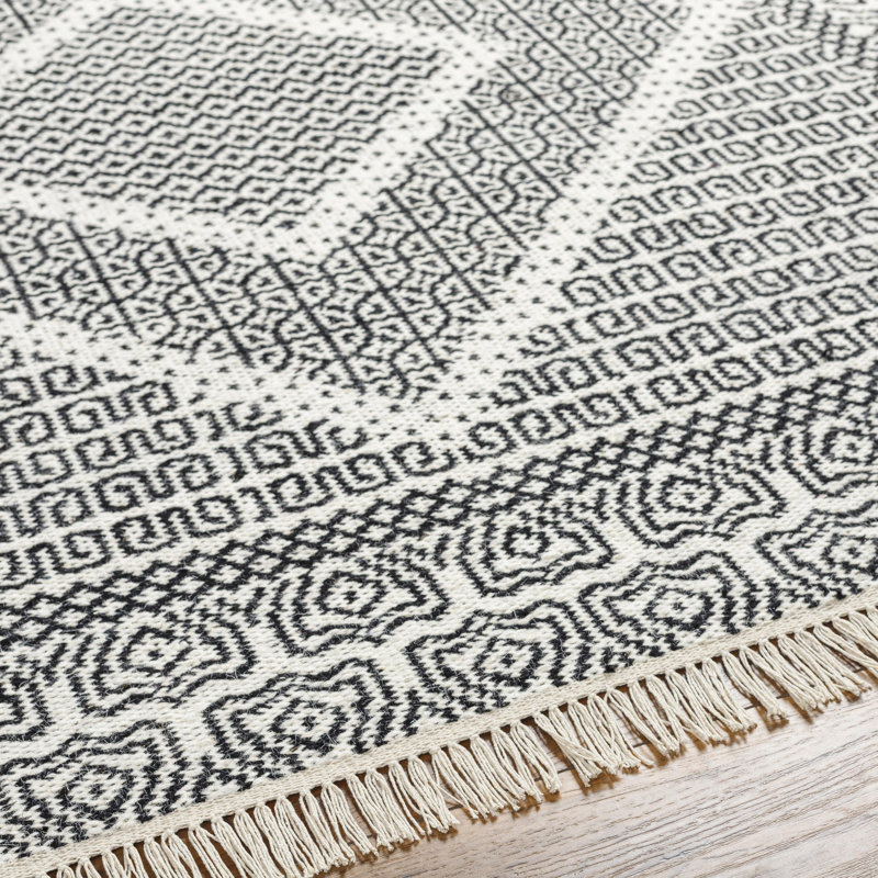 Gerre Wool Moroccan Indoor Rug, Rectangle 5' x 7'6"