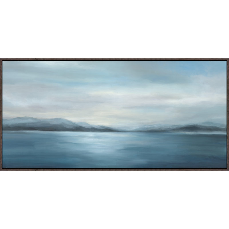 Quiet Water Print by Giselle Kelly, 41.5" H x 82.5" W x 1.5" D, Image Gel Brush