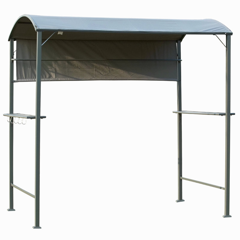 Auvent pour barbecue avec auvent latéral