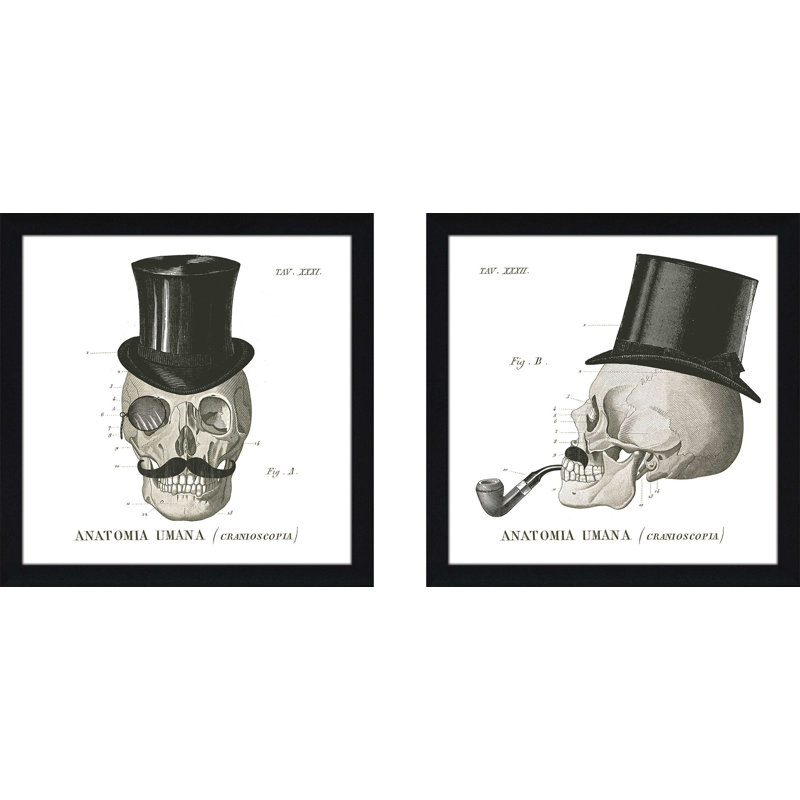 Dandy Bones I - ensemble de 2 reproductions de cadres photo, H 16,5 po x l 33 po, Pas de tapis