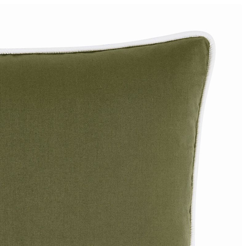 Coussin Brooklyn, Rectangle H 14 po x l 20 po, Vert