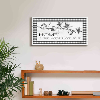 Epic Graffiti 'Home Plaid' By Cindy Jacobs, Canvas Home Plaid by Cindy Jacobs - Wrapped Canvas Print