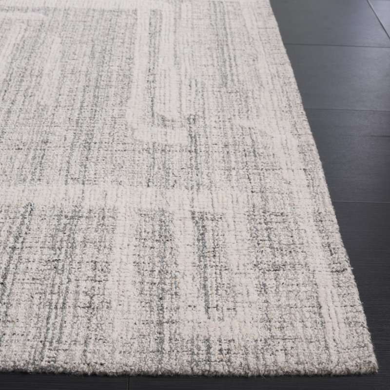 Abstract 460 Hand Tufted Wool Pile Abstract Rug, Rectangle 5' x 8'