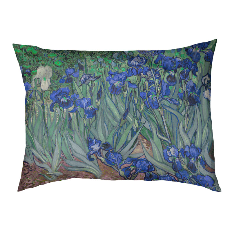 Coussin pour chien iris Weddle, Moyen (L 29,5 po x P19,5 po x H 9,5 po), Bleu 