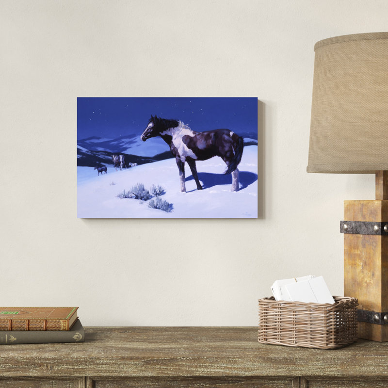 " Painted Night " Painting Print, 12" H x 18" W x 1.25" D