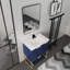 Meuble-lavabo autoportant de 30 pouces avec lavabo en résine