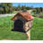Amish Red Stone Mailbox, Handmade, Barn Style
