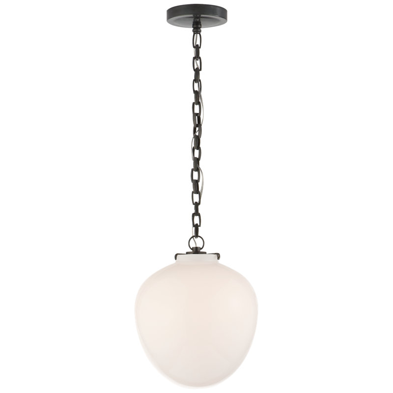Thomas O'Brien Katie Acorn Pendant, White, Bronze