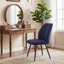 Monno Chenille Upholstered Dining Chairs Armless Side Chairs With Metal Frame-486815298-486815299-486815303