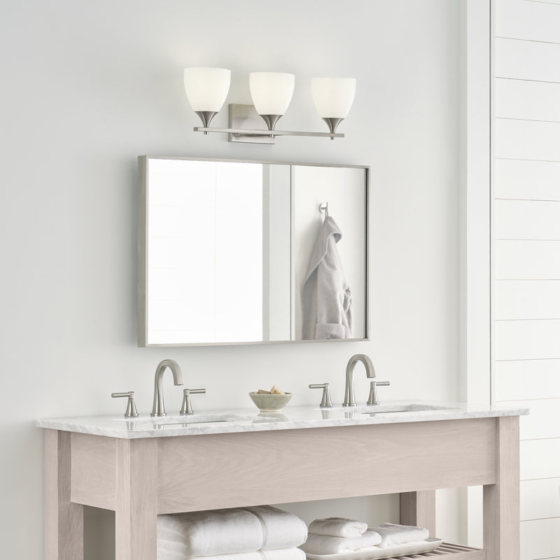 Toffino Vanity Light, Brushed Steel, 3