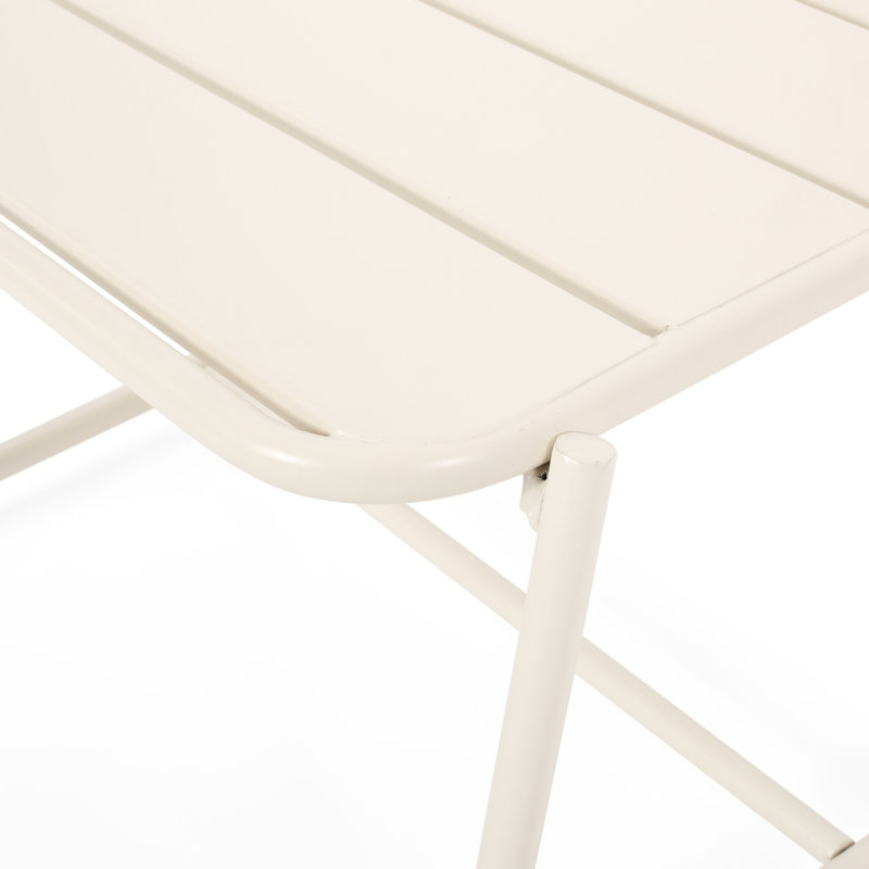 Table d'appoint extérieure en fer mat - l 20,5 po x P 19 po, H 13,26 po, capacité de poids de 27 lb