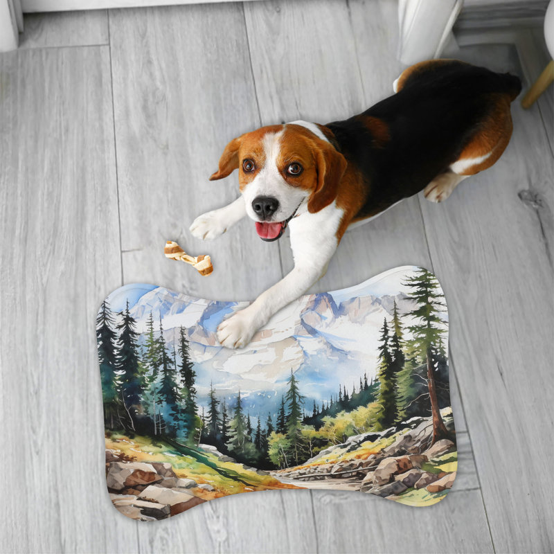 Scenic Mountain Designs - Tapis d'alimentation en forme d'os