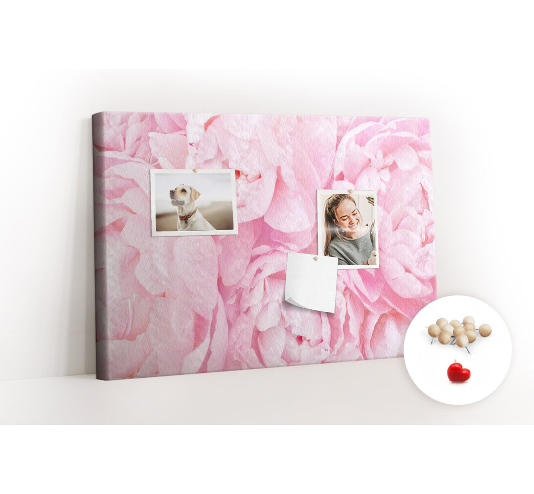 Wall Mounted bulletin board print wall art notice boards for office corkboard Blossoming flowers