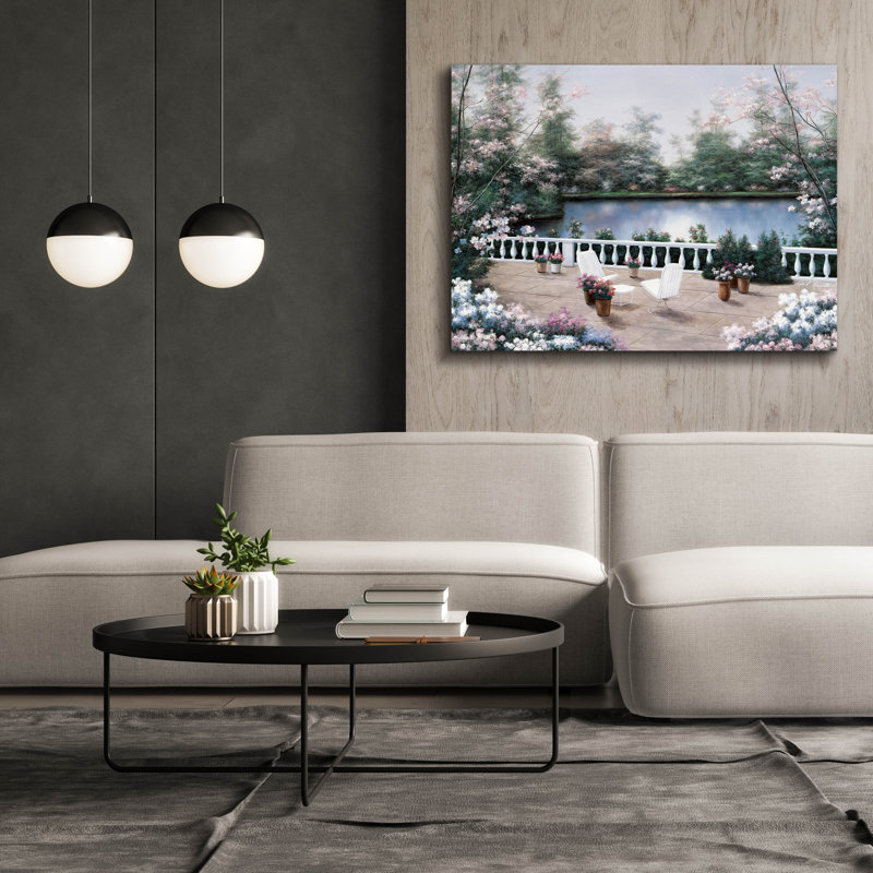 «Terrace View» par Diane Romanello, H 40 po x l 54 po x P 1,5 po