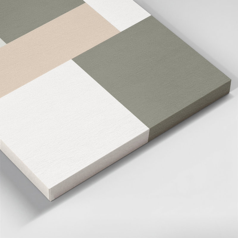 Minimalisme 94, art mural sur toile beige, H 11 po x l 14 po