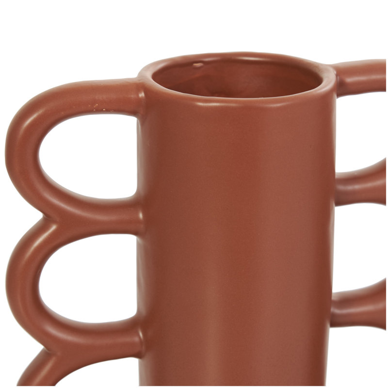 Vase de table Edicott, Brun / Orange
