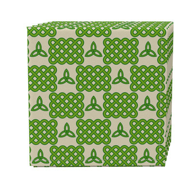 Geometric Cotton Twill Dining Linen Set - Set of 4