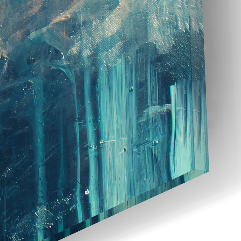 Art mural en verre Ivy Bronx «Mother Earth Hurting» par Andreas Magnusson, H 12 po x l 16 po x P 0,13 po