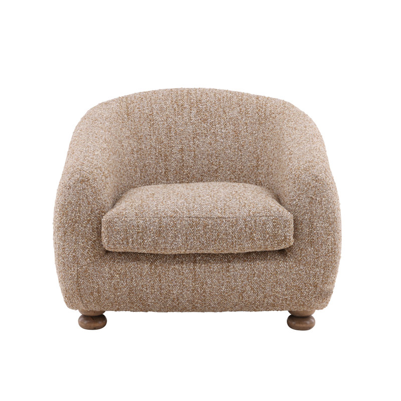 Peggy Polyester Occasional Chair, Paris Latte