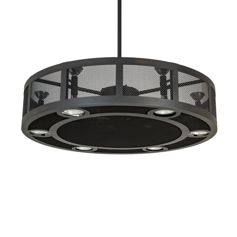 Largeur de 48 po Paloma Golpe Chandel-Air, Fer forgé, H 11,25 po x l 48 po x P 48 po