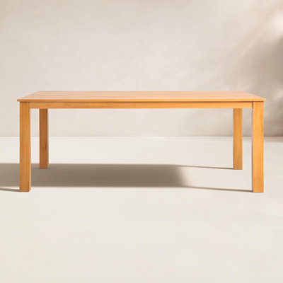 Alsey 76" Eucalyptus Patio Dining Table