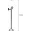Lampe sur pied à bras articulé classique avec bras réglable et abat-jour en tissu crème Wentworth