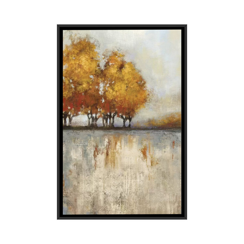 «Out of the Blue I» par PI Studio - impression sur toile, H 26 po x l 18 po x P 1,5 po, Toile avec cadre noir, Pas de tapis