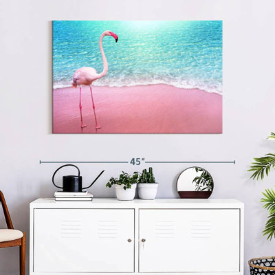 Flamant rose plage Brampt