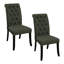 Chaise d'appoint rembourrée capitonnée Karekin-254223156