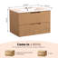 Ensemble de meuble-lavabo mural 30 po avec lavabo en céramique