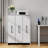 Slide Out Storage Bookcase with 3 Pulled Out Doors