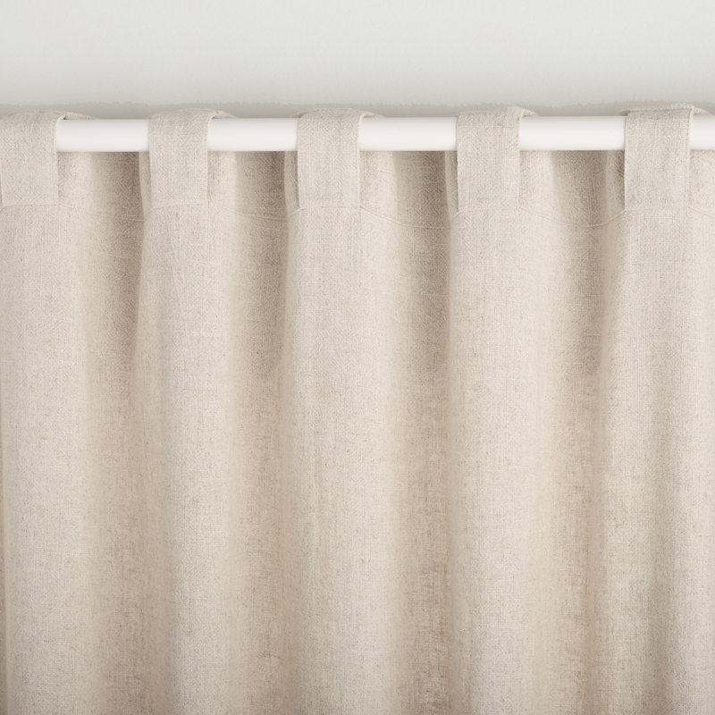 Vincenzo Semi Sheer Single Curtain Panel, 54" W x 96" L