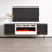 Camelia 63" Modern TV Stand with Electric Fireplace, Matte Finish, Wall-Mounted-89533351