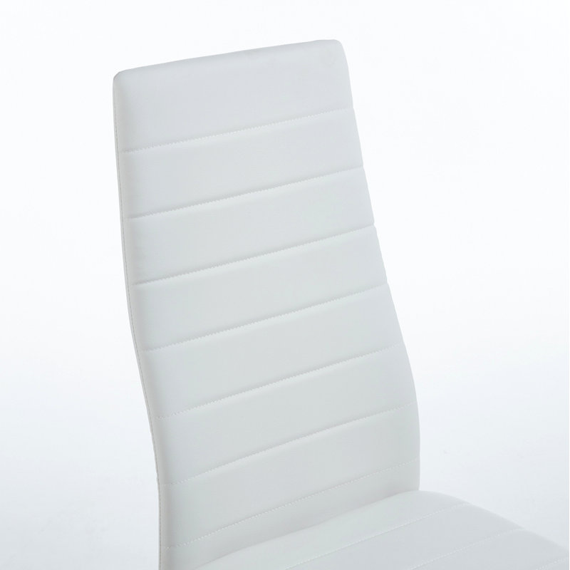Ensemble de 4 chaises, GOLDEN LEG SEAT, Blanc
