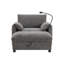 Fauteuil en chenille avec repose-pieds-991198265