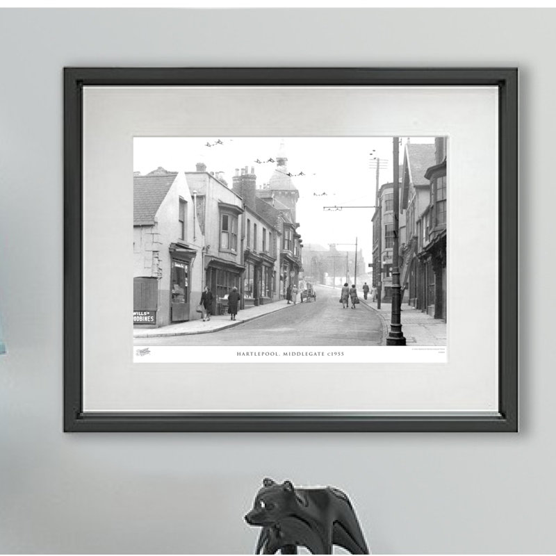 Hartlepool, Middlegate C1955 - Single Picture Frame Print, 28cm H x 36cm W x 2.3cm D
