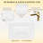 27.8" White Ceramic Basin, Only Ceramic Sink, Without Cabinet