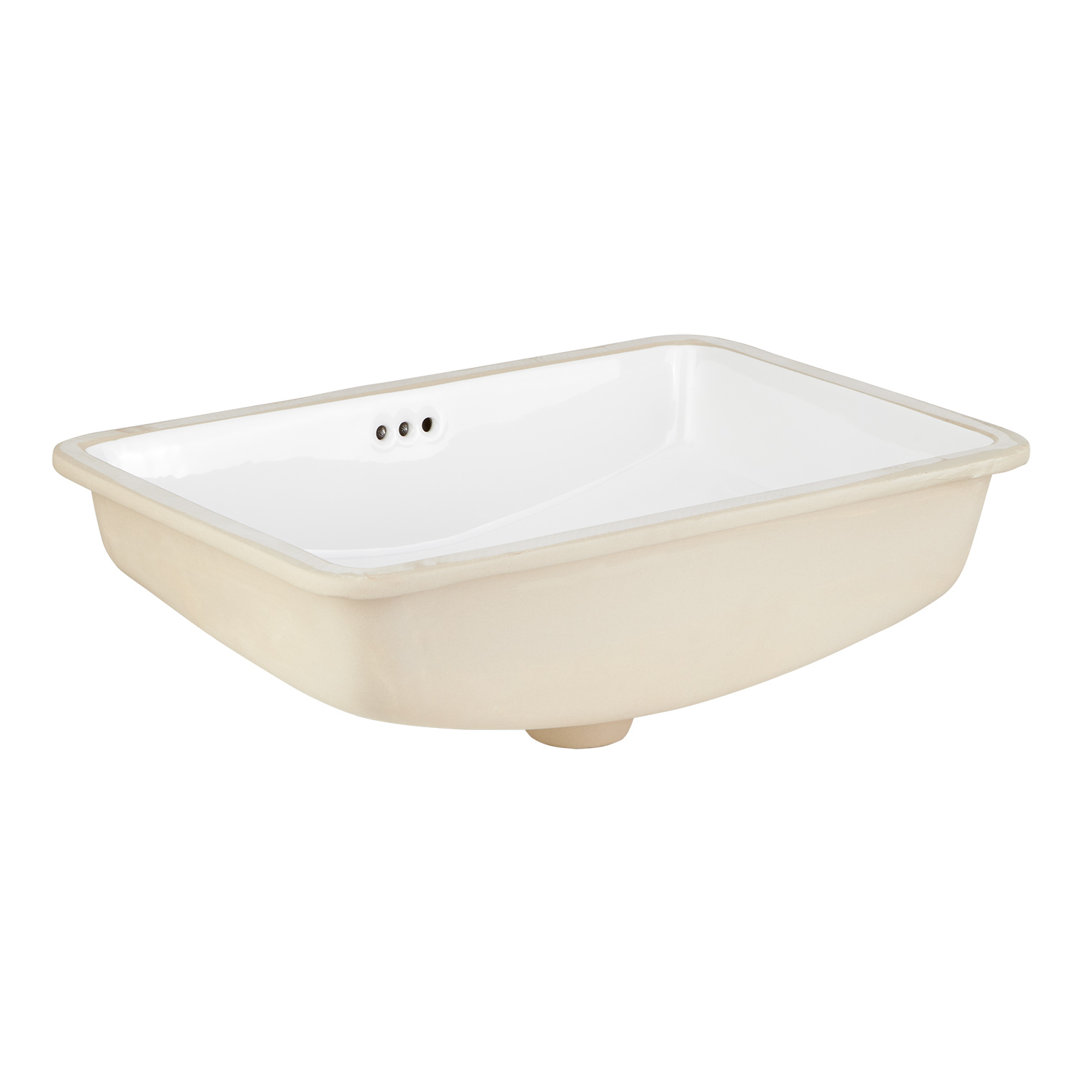 21" Myers Rectangular Porcelain Undermount Bathroom Sink Signature Hardware